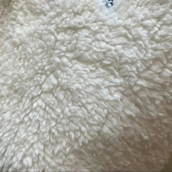 Juniors Cream Carolina Panthers Intercepting Teddy Sherpa Full-Zip Jacket - Picture 8 of 11